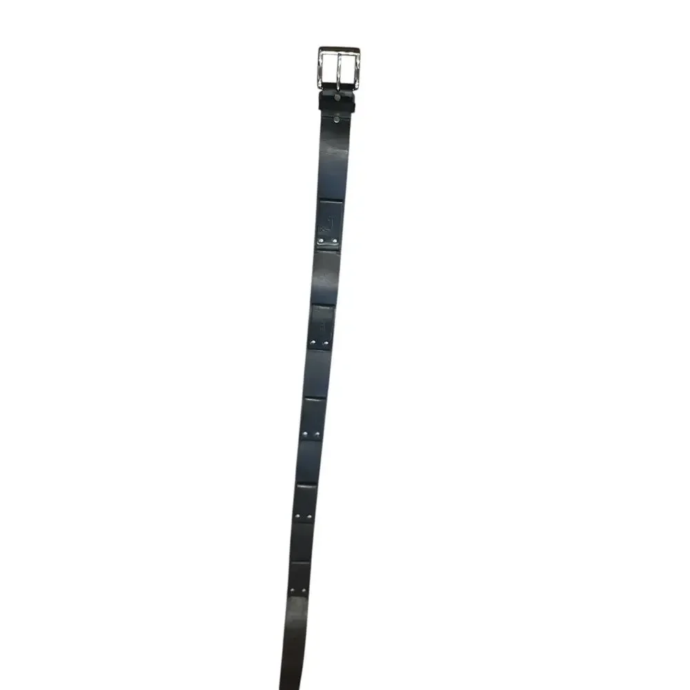 Men’s Black Belt Leather - PHAT FARM Waist 40” Retro P-83126 Y2K Hip Hop Skater